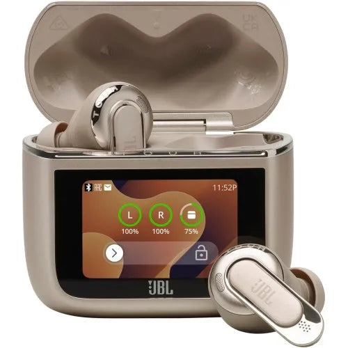 JBL Tour Pro 3 TWS NC Bluetooth Kulaklık ve Smart Case. Latte Krem