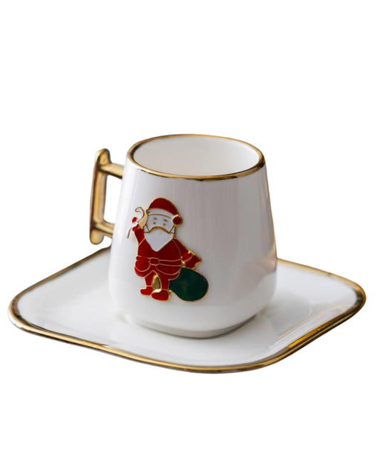 Noel Baba Kahve Fincanı Takımı - 90 ml