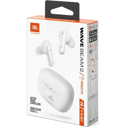 JBL Wave Beam2. ANC Kablosuz Kulakiçi Kulaklık. Beyaz