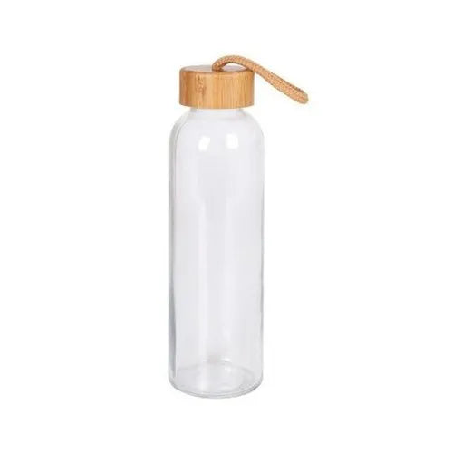 EccoTech Bambu Kapaklı Cam Matara 500ml