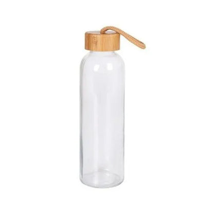 EccoTech Bambu Kapaklı Cam Matara 500ml