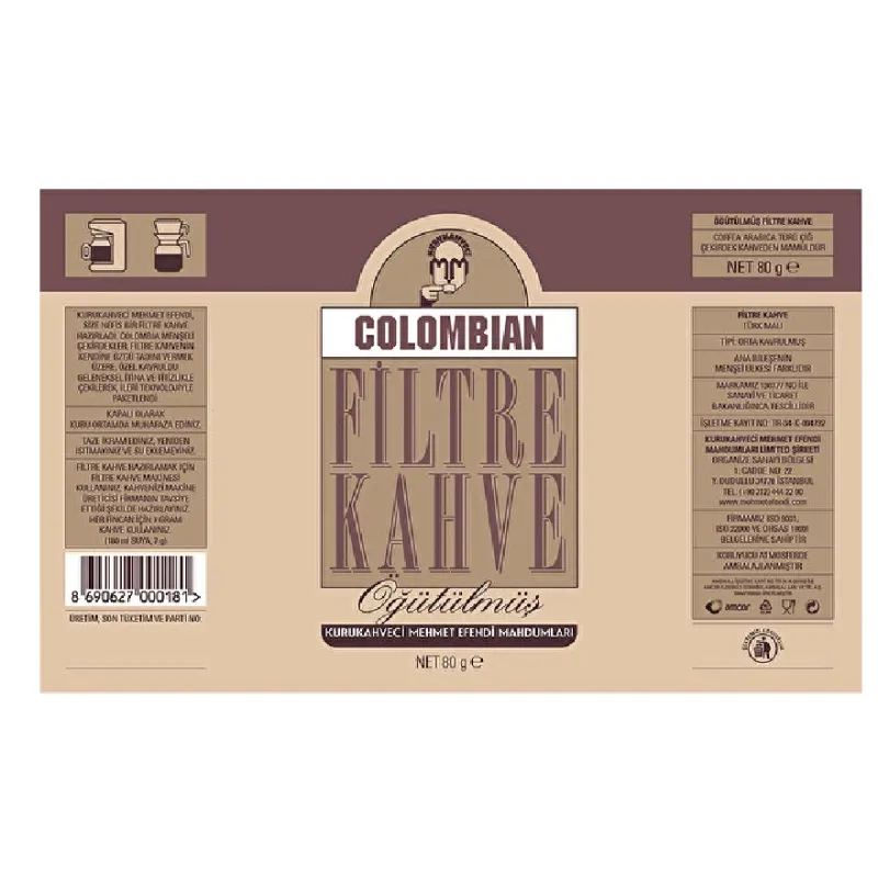 Kurukahveci Mehmet Efendi 80g Filtre Kahve
