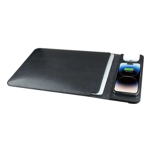 EccoTech 15W Wireless Şarj Cihazı 2in1 + Laptop Kılıfı + Mousepad