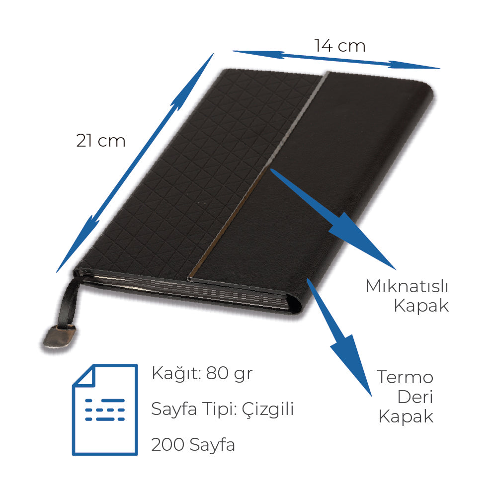 Mıknatıs Kapaklı Defter