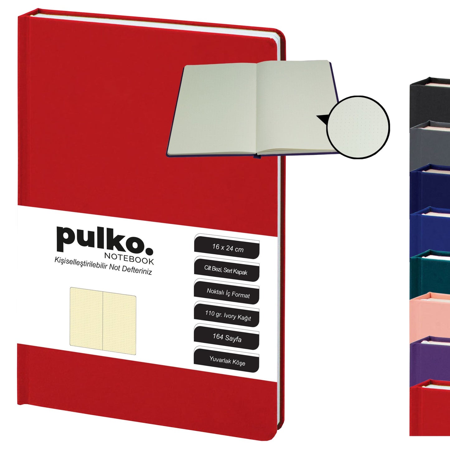 PULKO Noktalı Not Defteri (16x24cm)