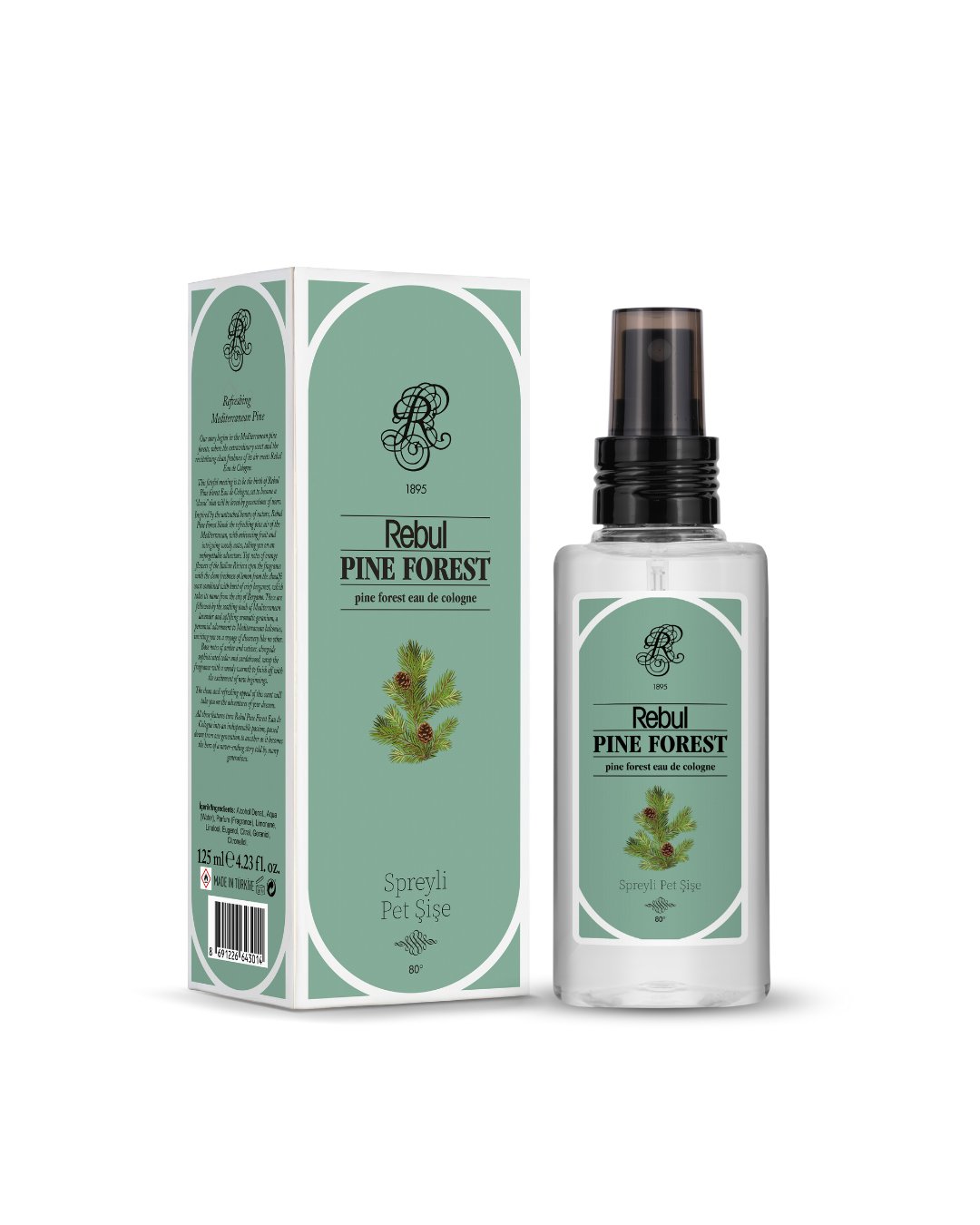 Rebul Pet Şişe Kolonya Serisi 125ml