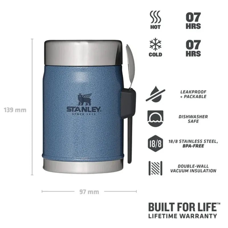 Stanley Klasik Paslanmaz Çelik Yemek Termosu Kapaklı 0.40 LT